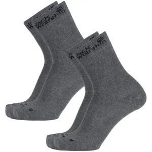 2-Pairs Jack Wolfskin Casual Ankle Socks - Dark Grey