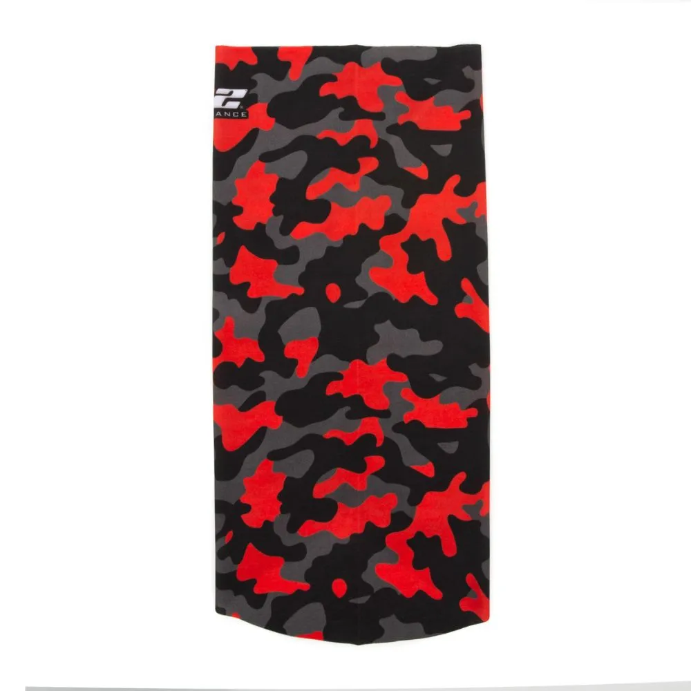 212 Performance FC3-05-000 Protective Neck Gaiter and Particulate Filtering Face Cover in Red / Grey / Black Camo Black