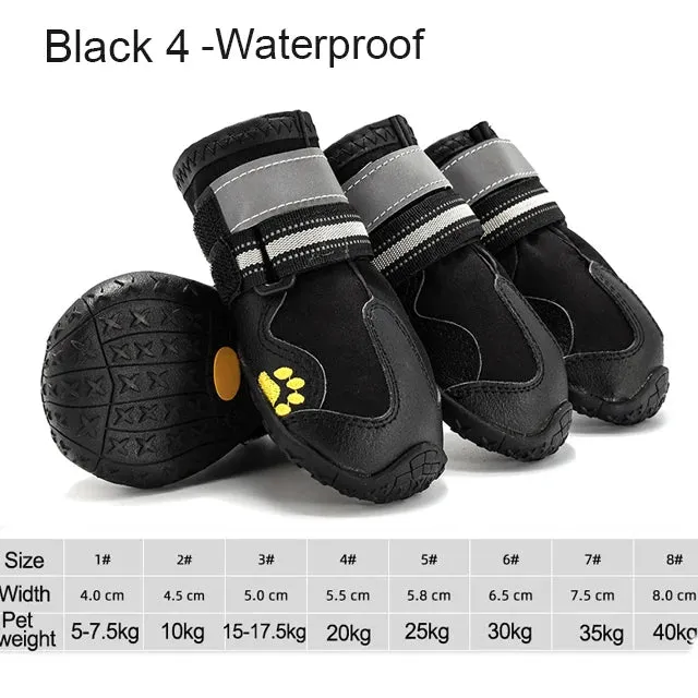 4pcs/set Pet Dog Shoes