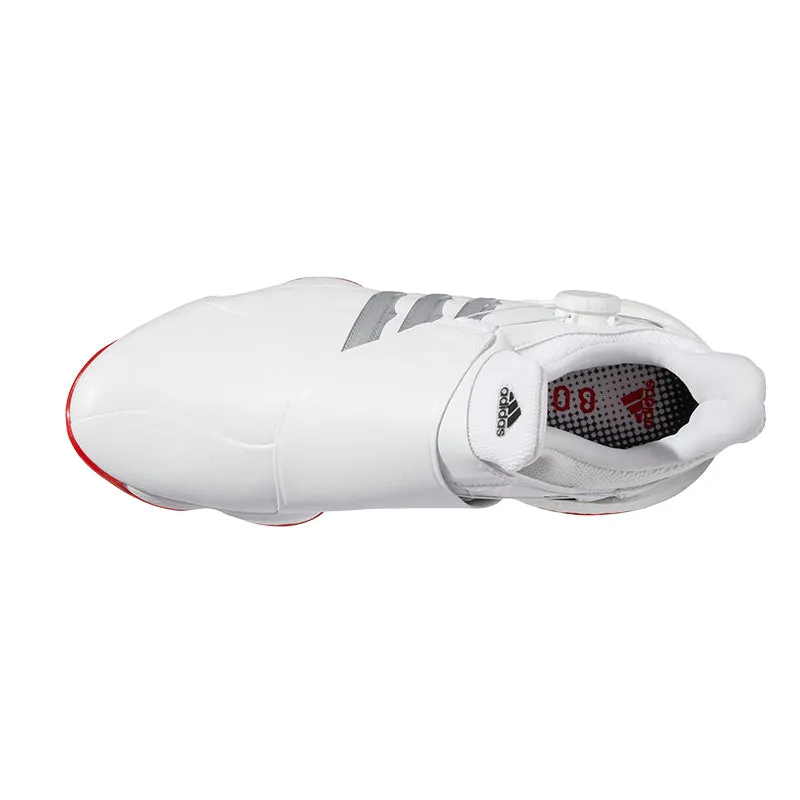 ADIDAS Tour360 Infinity BOA Men's Spikeless Shoes (White/Red)