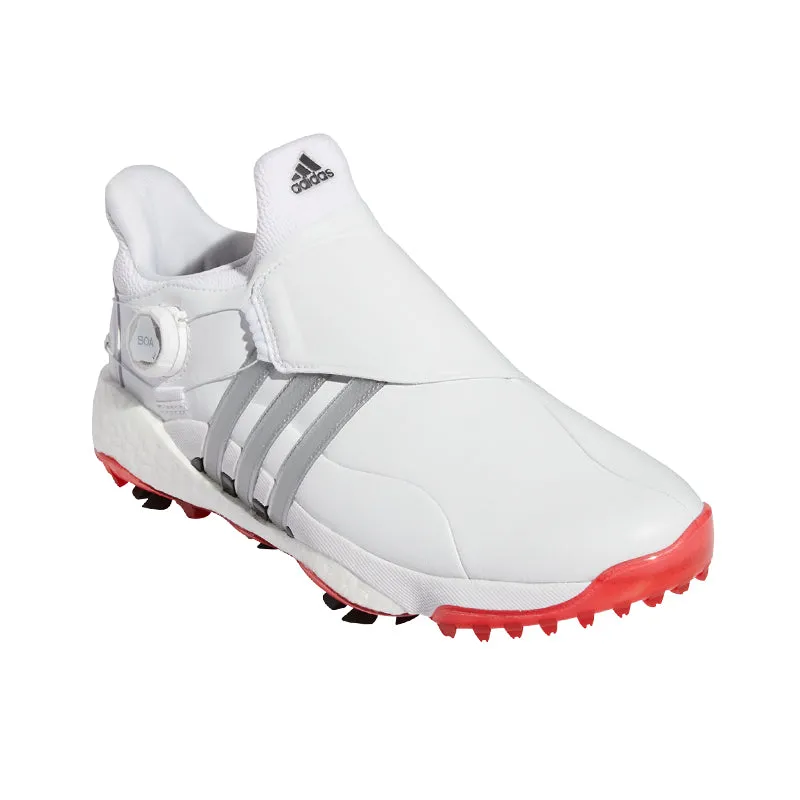 ADIDAS Tour360 Infinity BOA Men's Spikeless Shoes (White/Red)