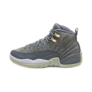 Air Jordan Retro 12 Sneakers Suede Grey Colour For Kids