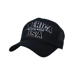 America USA Embroidery Hat Meshed Trucker Baseball Cap KR11345