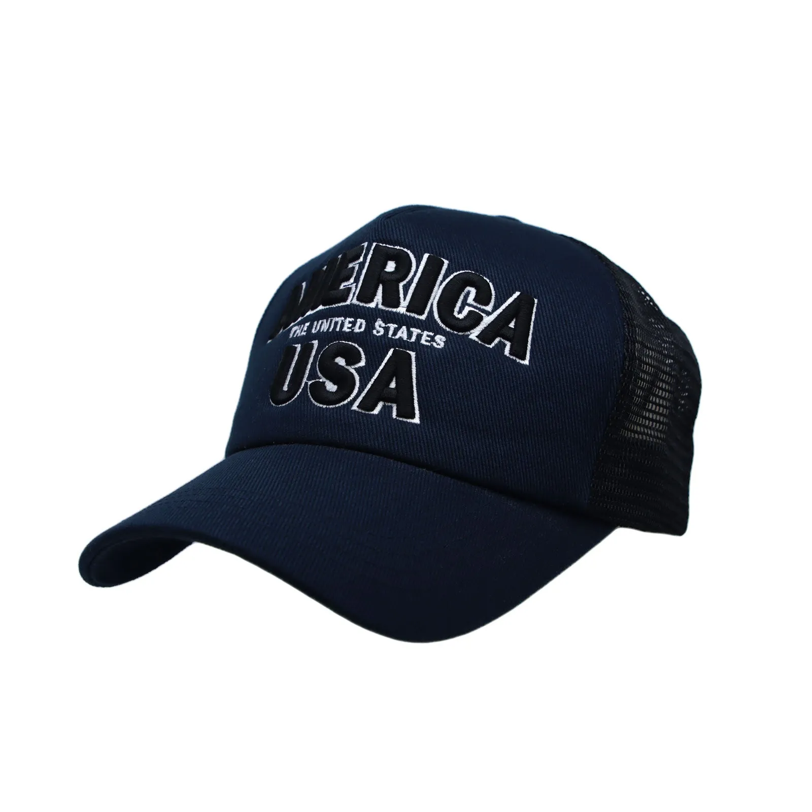 America USA Embroidery Hat Meshed Trucker Baseball Cap KR11345