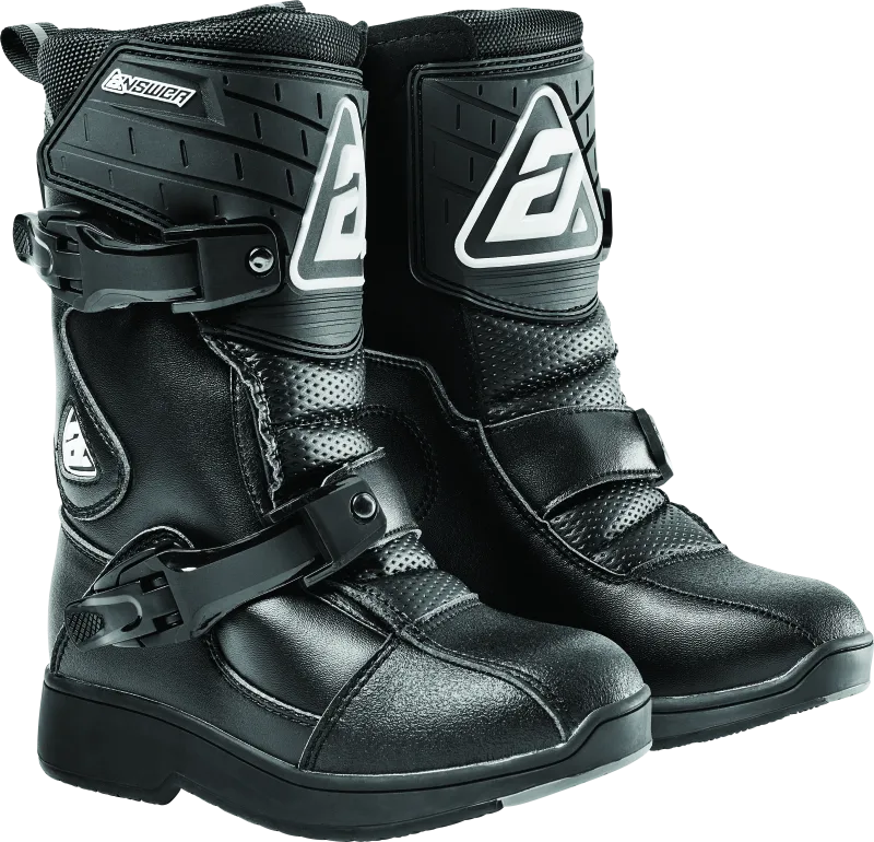 Answer Peewee Boot Black Youth - 13