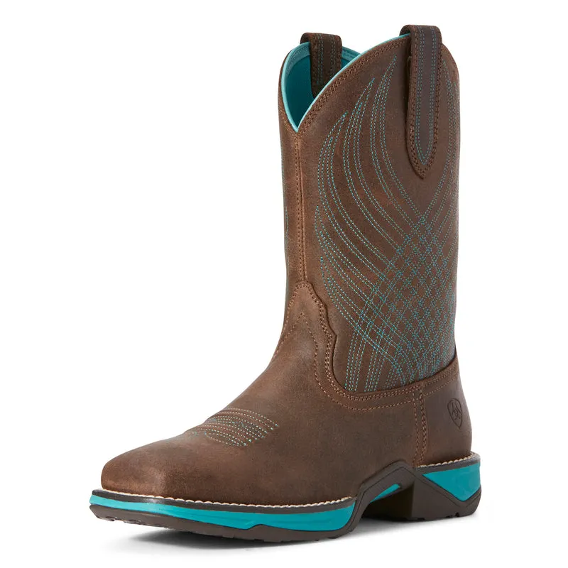 'Ariat' Women's 10" Anthem Western Square Toe - Java