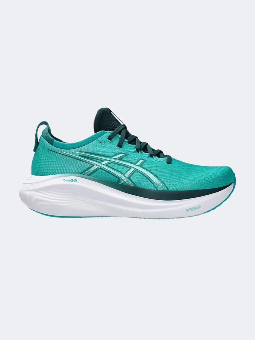 Asics Gel Nimbus 27 Men Running Sneakers Wave Teal/Green