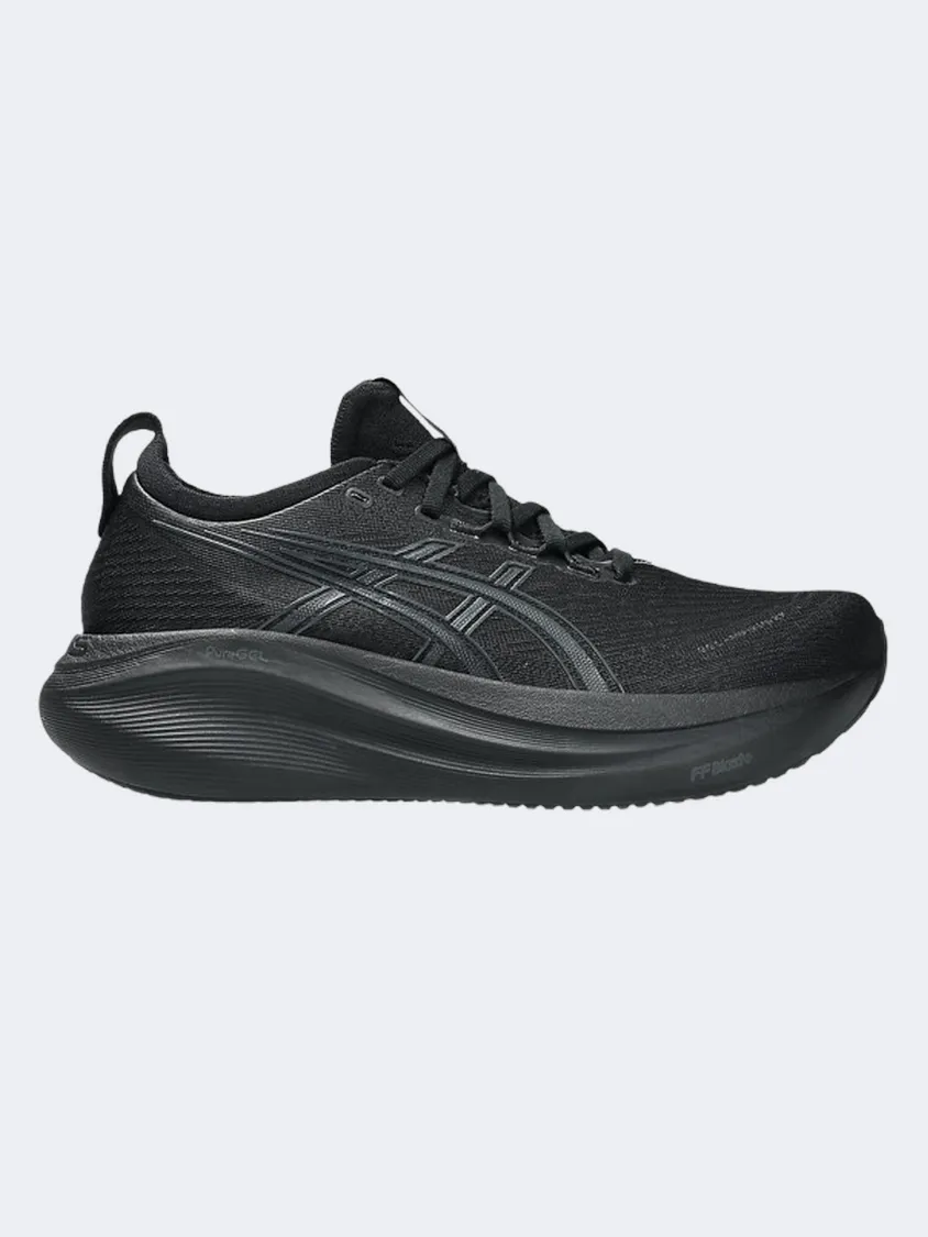 Asics Gel Nimbus 27 Women Running Sneakers Black/Graphite Grey