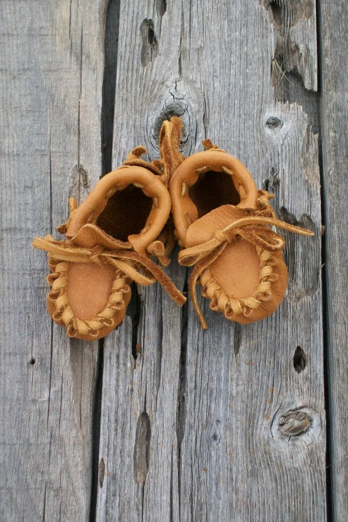 Baby moccasins, leather moccasins, baby gift