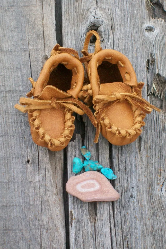 Baby moccasins, leather moccasins, baby gift