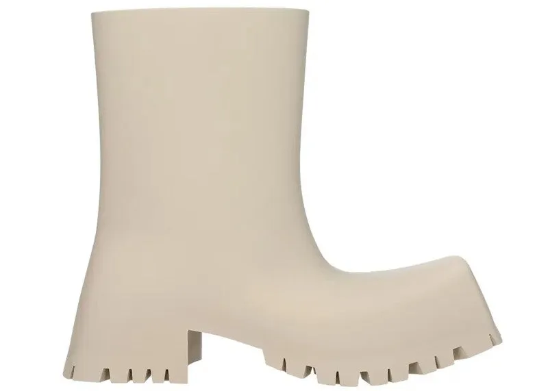 Balenciaga Trooper Rubber Boot Light Beige (Women'S)