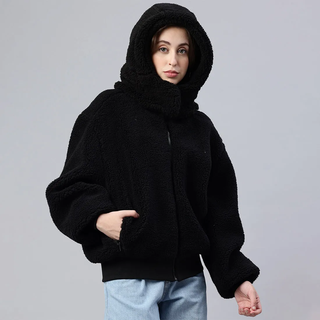 Belted Hooded Long Puffer Jacket