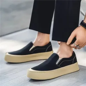 binfenxie  -  Men Shoes Summer Canvas Shoes Breathable Comfortable Outdoor Slip on Walking Sneakers Classic Loafers for Men