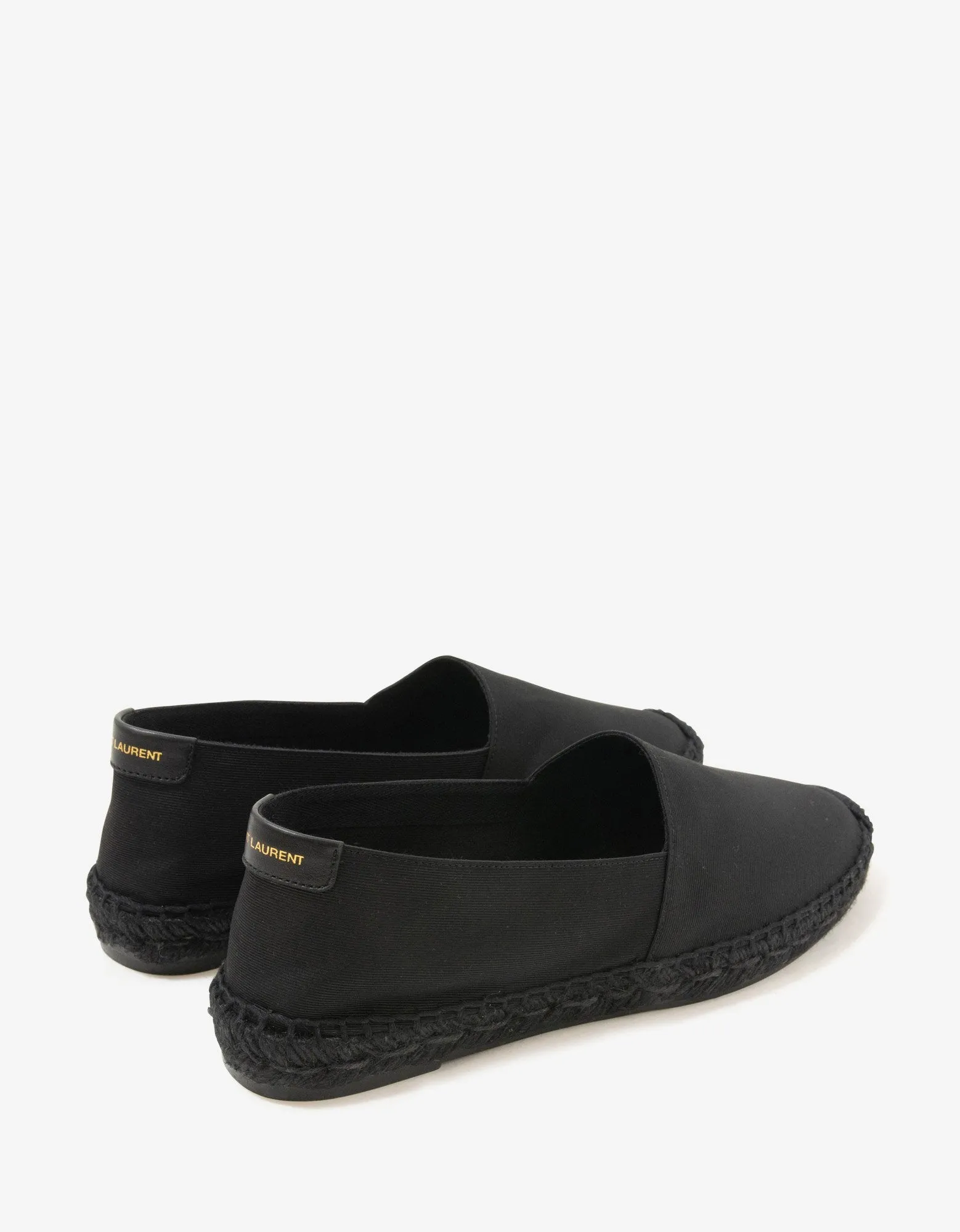 Black Logo Espadrilles