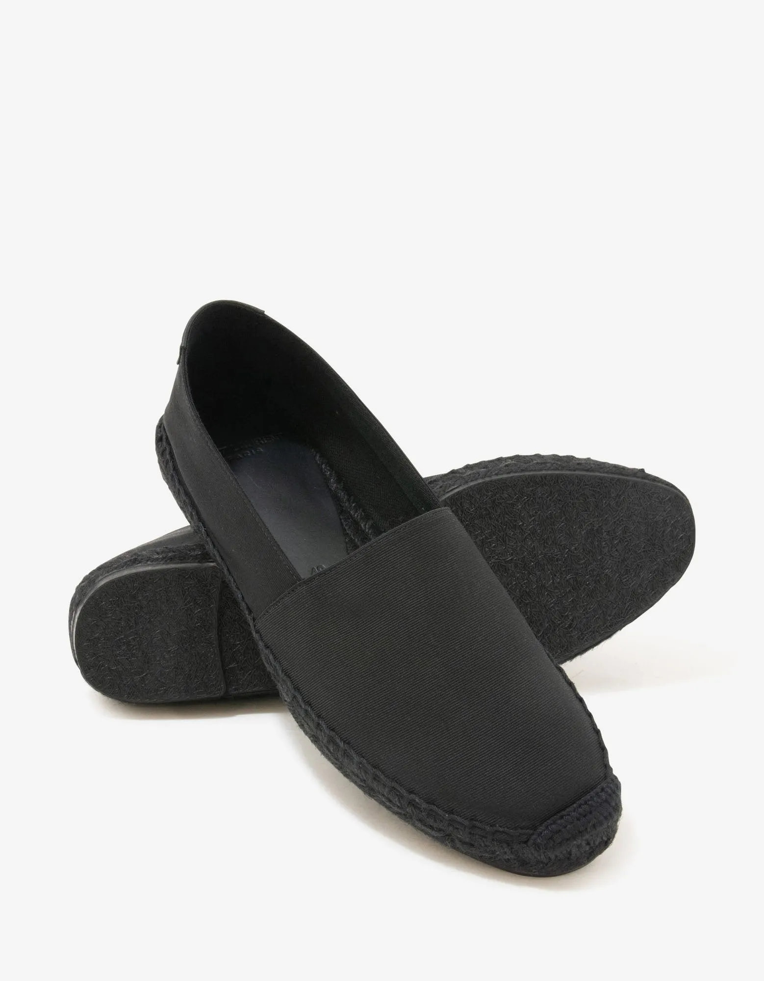 Black Logo Espadrilles