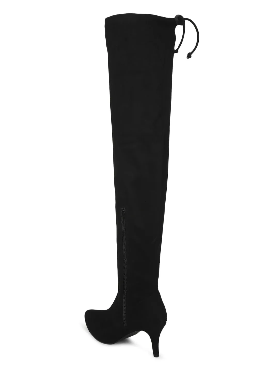 Black Suede Stiletto Long Boots (TC-ST-1269-BLKSUE)