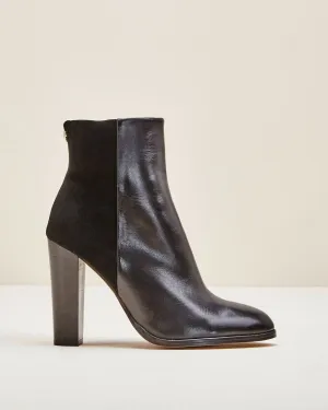 Bottines En Cuir De Veau Cecillia - Noir