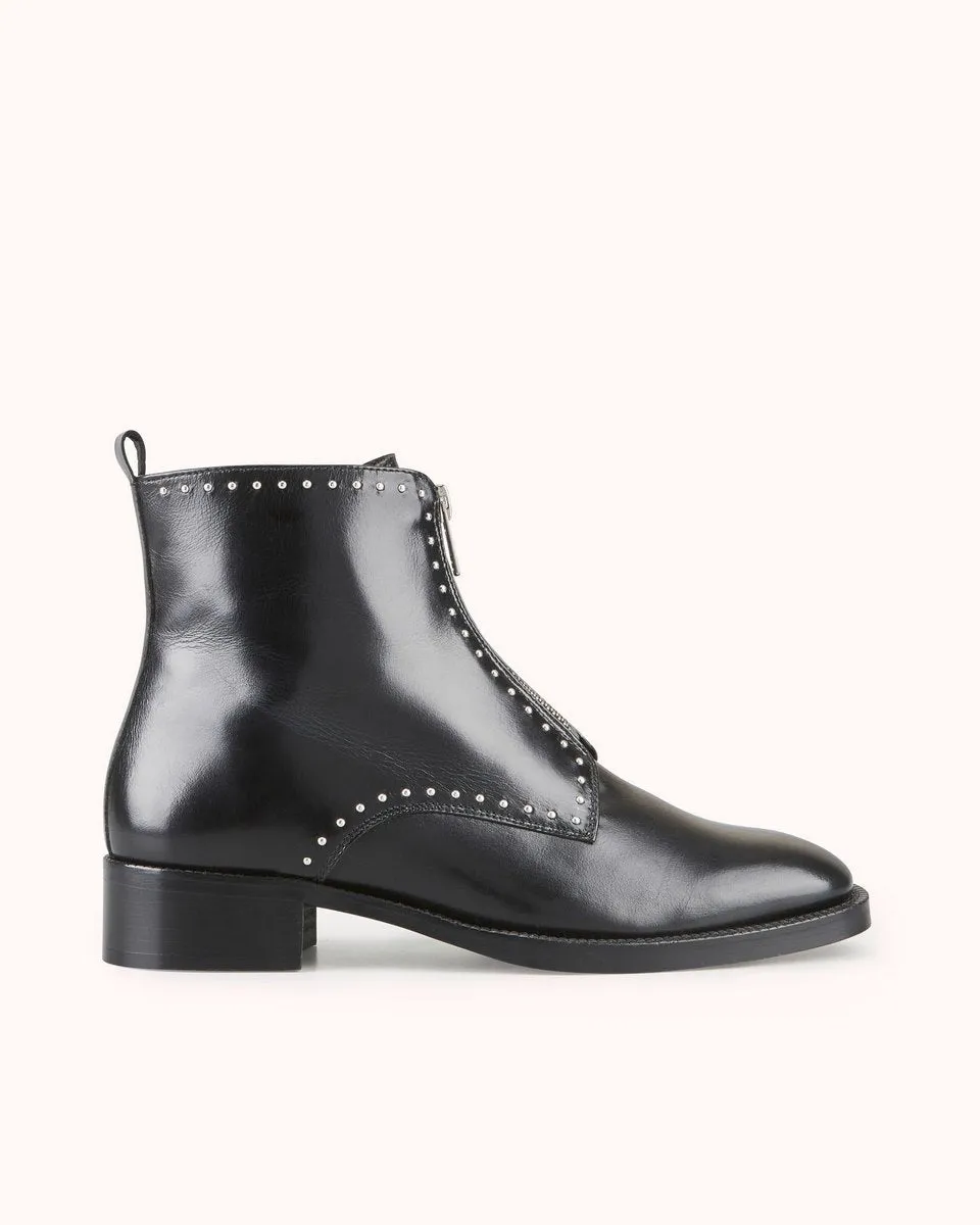 Bottines En Cuir Erome - Noir