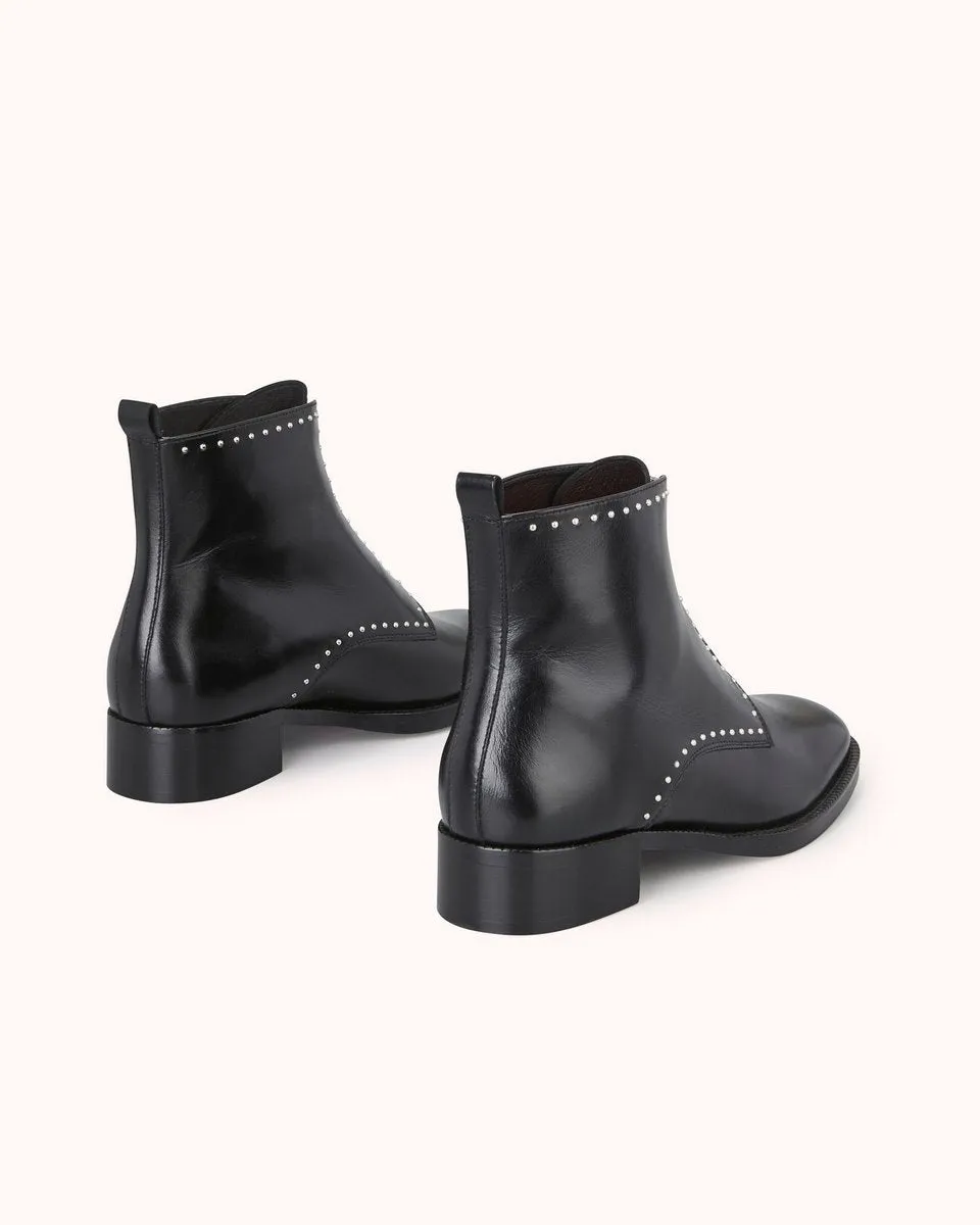 Bottines En Cuir Erome - Noir