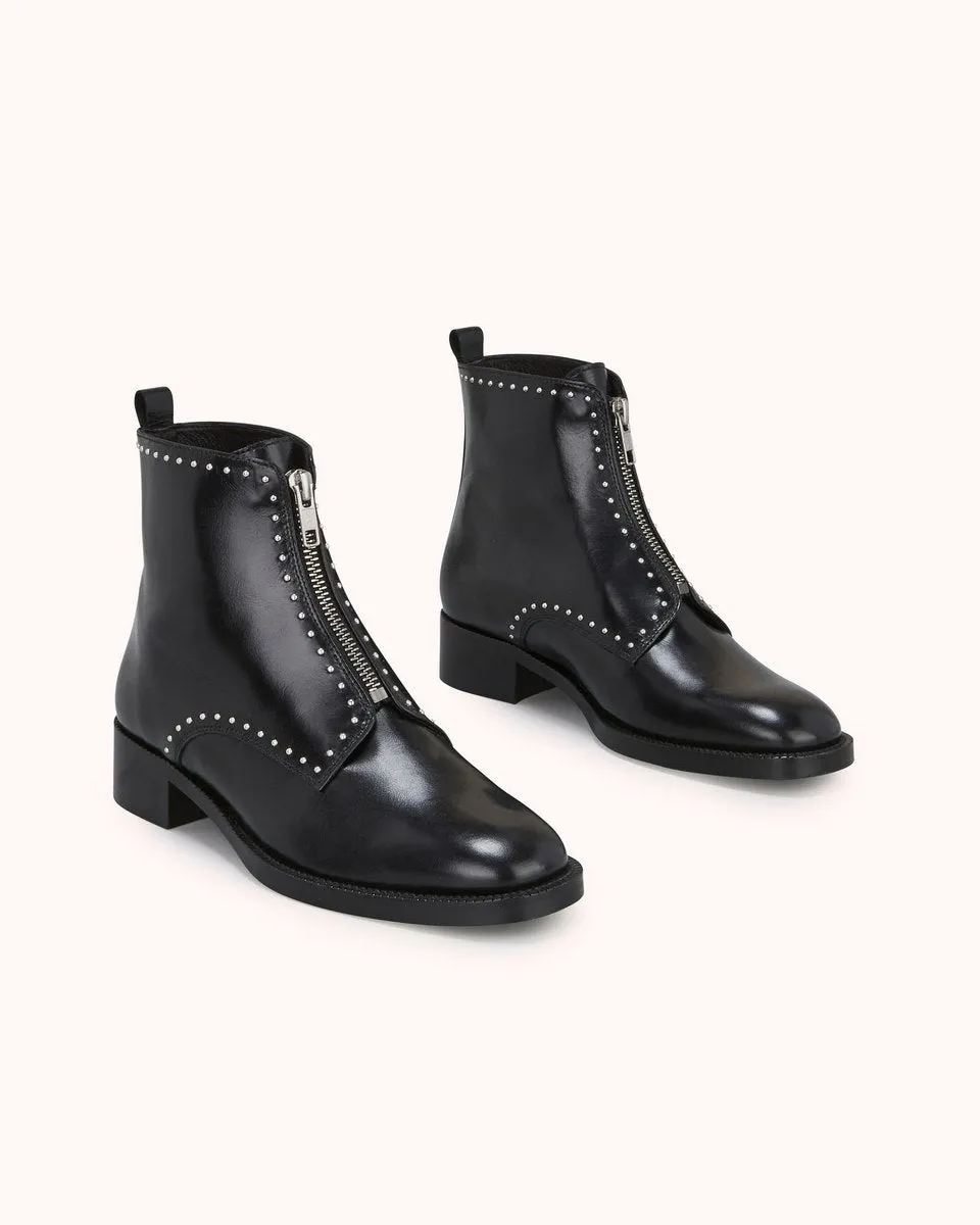 Bottines En Cuir Erome - Noir