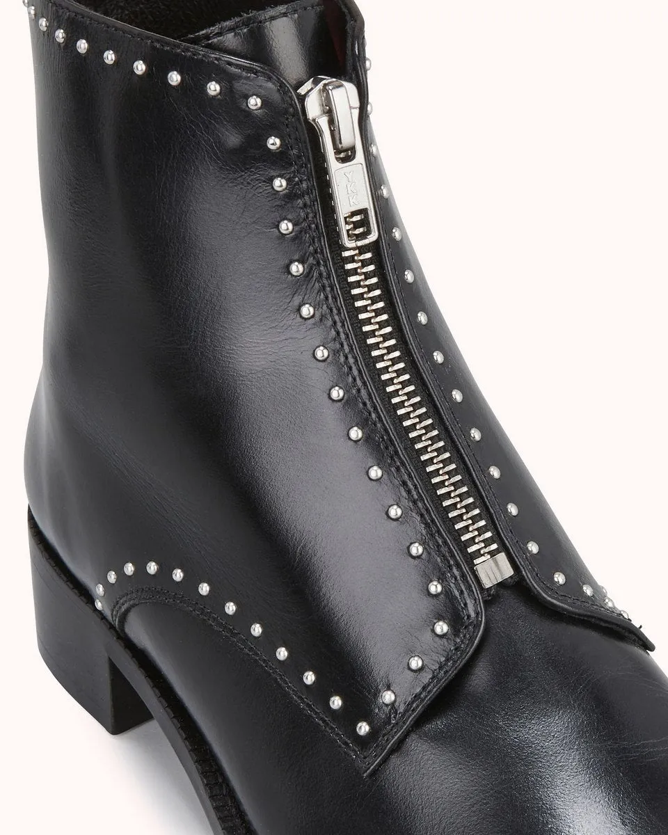 Bottines En Cuir Erome - Noir