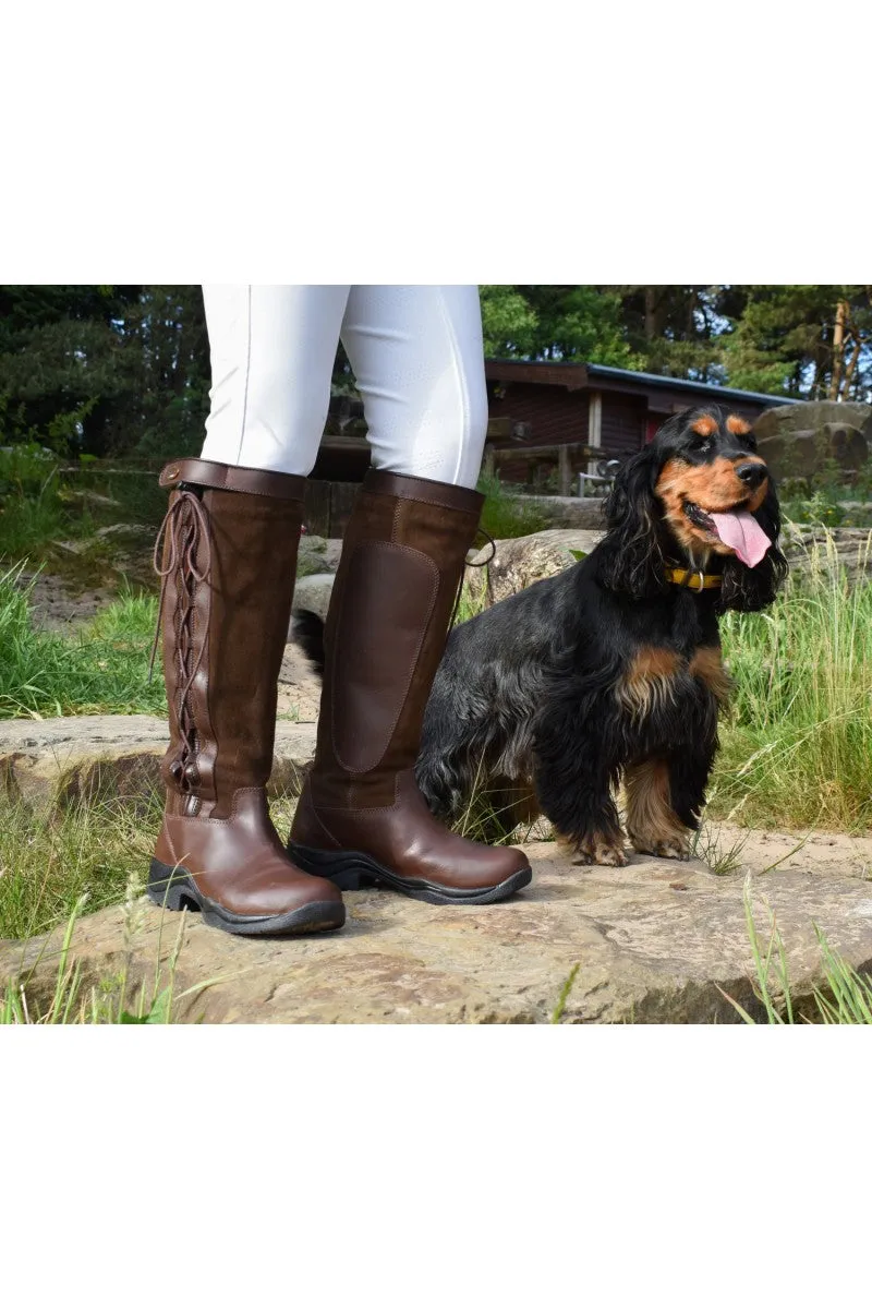 Brogini Winchester lace-up leather country boots