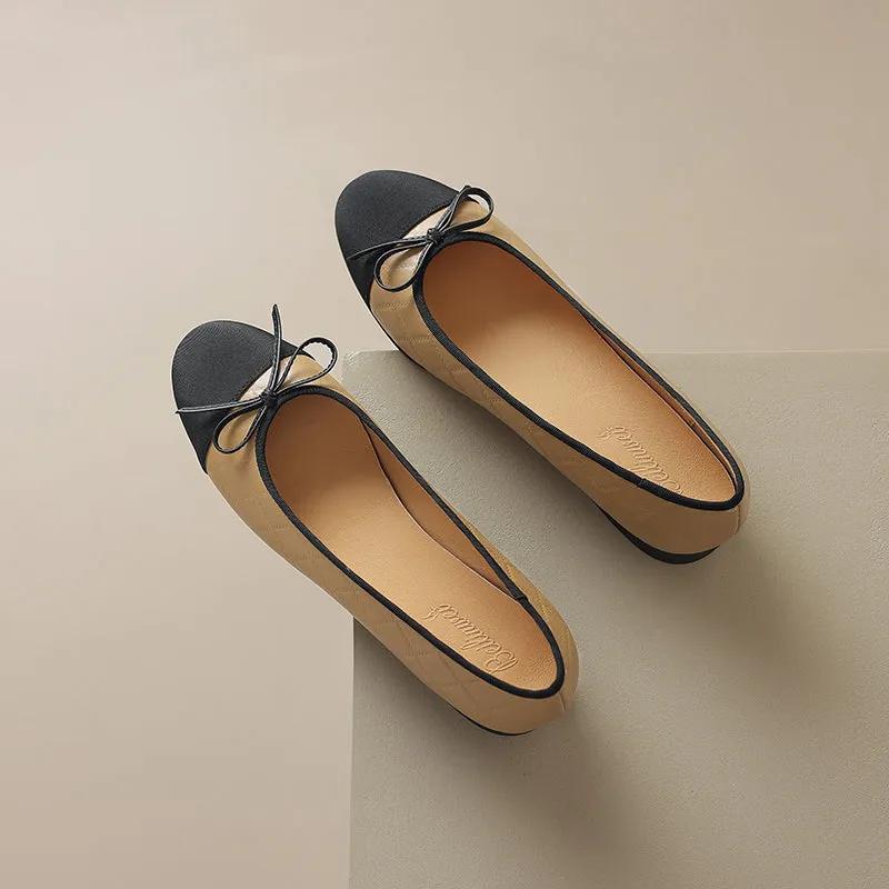 Cap Toe Ballet Flat