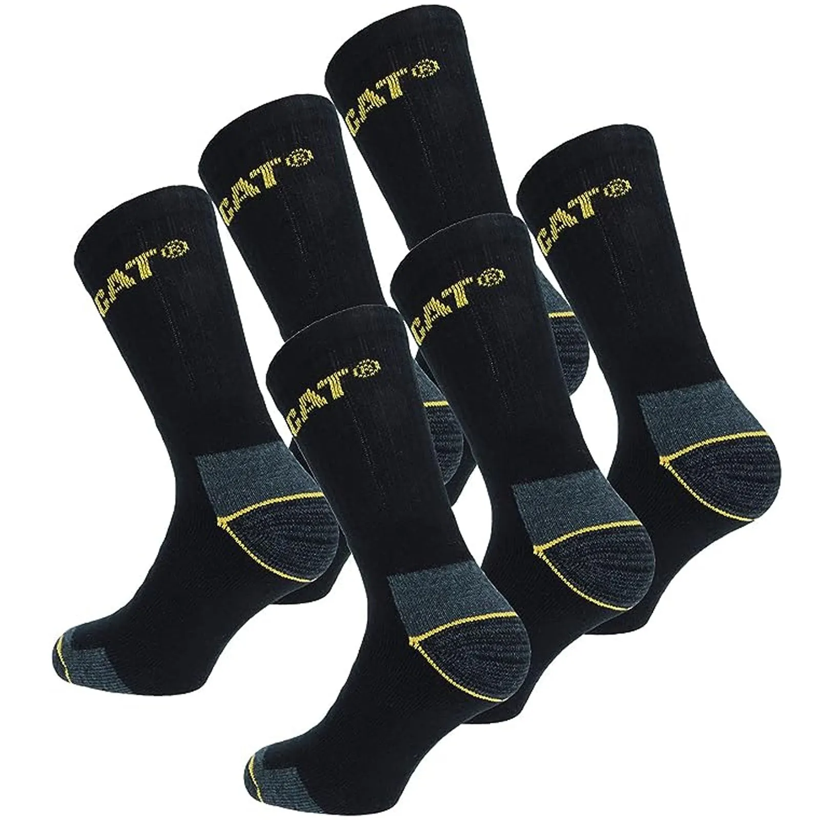 CAT Caterpillar Mens Heavy Duty Socks - Black