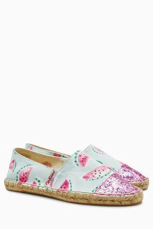 Cath Kidston Womens/Girls Watermelons Glittery Espadrilles