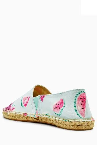 Cath Kidston Womens/Girls Watermelons Glittery Espadrilles