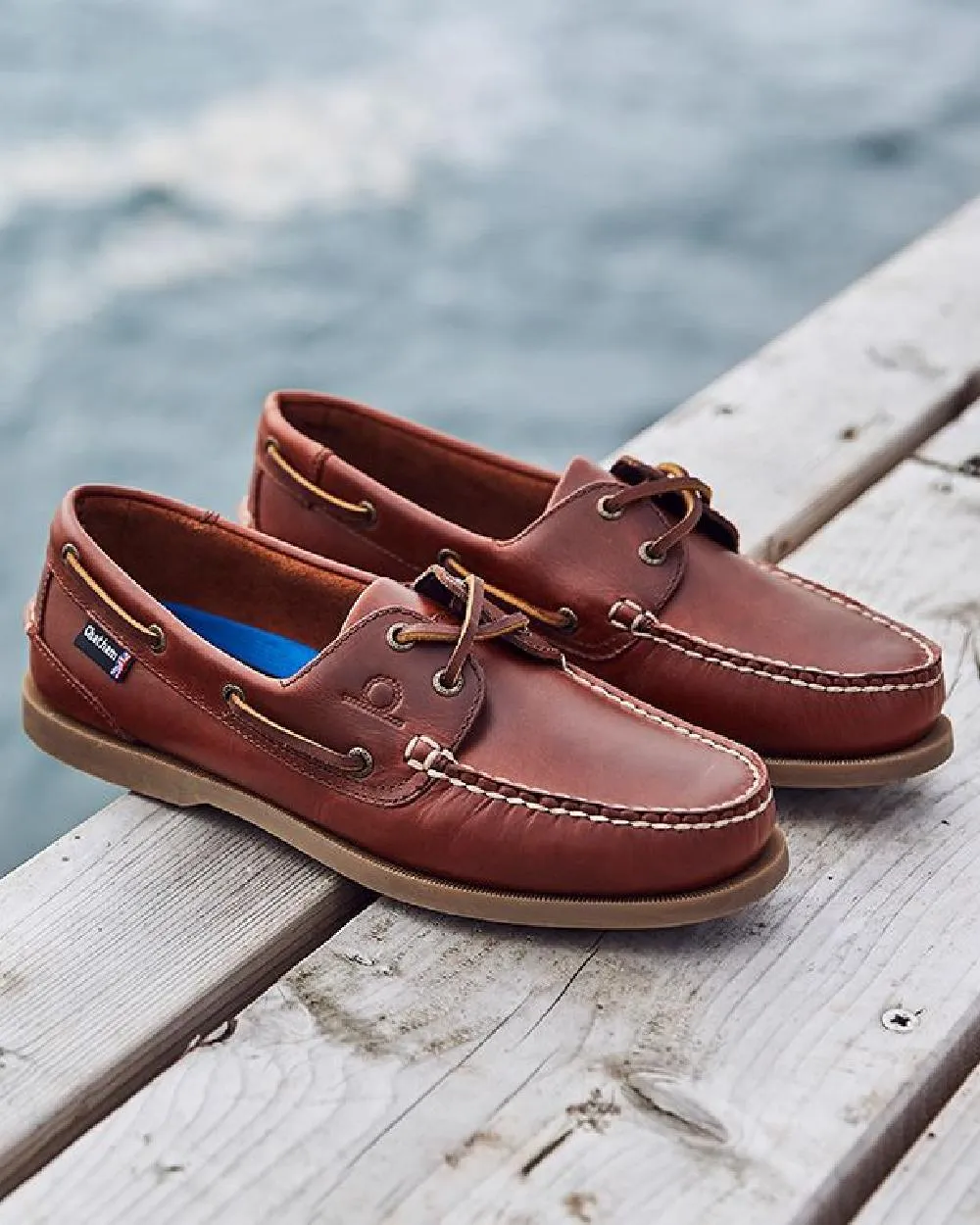 Chatham Mens The Deck II G2 Premium Leather Boat Shoes