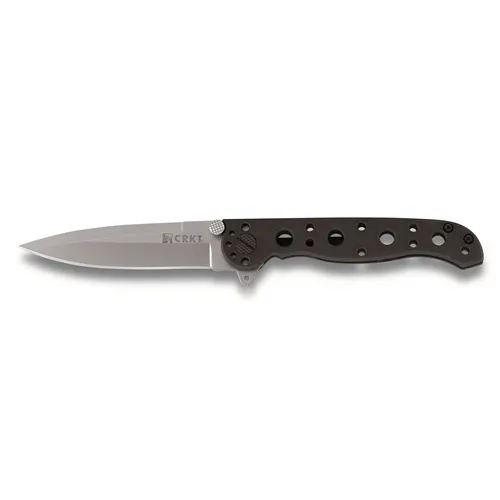 Columbia River - M16 Stainless - Spear Point, Razor-Sharp Edge, Black Handle, Bead-Blast Blade, Framelock