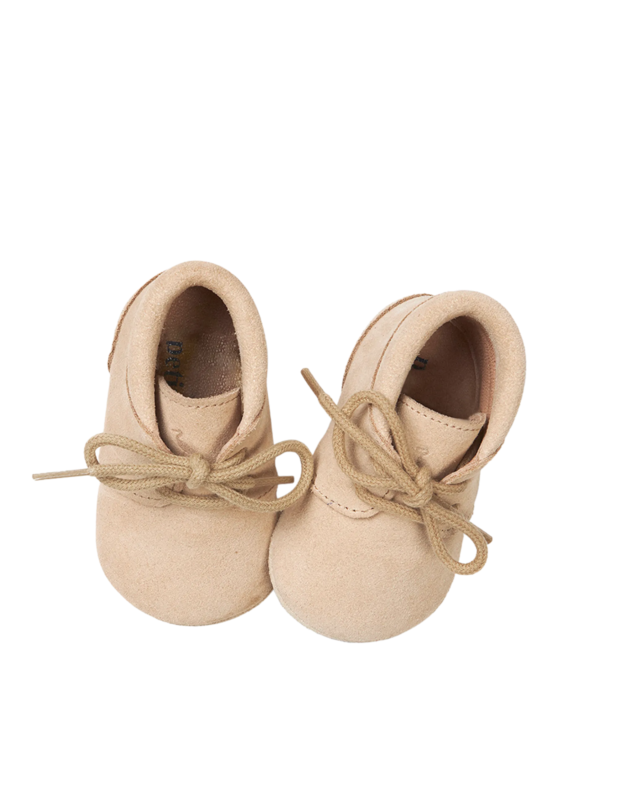 Crib shoe - Cream Suede