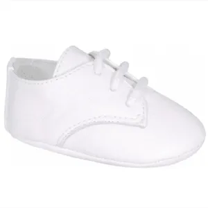 Crib Shoe-White Lambskin Oxfords