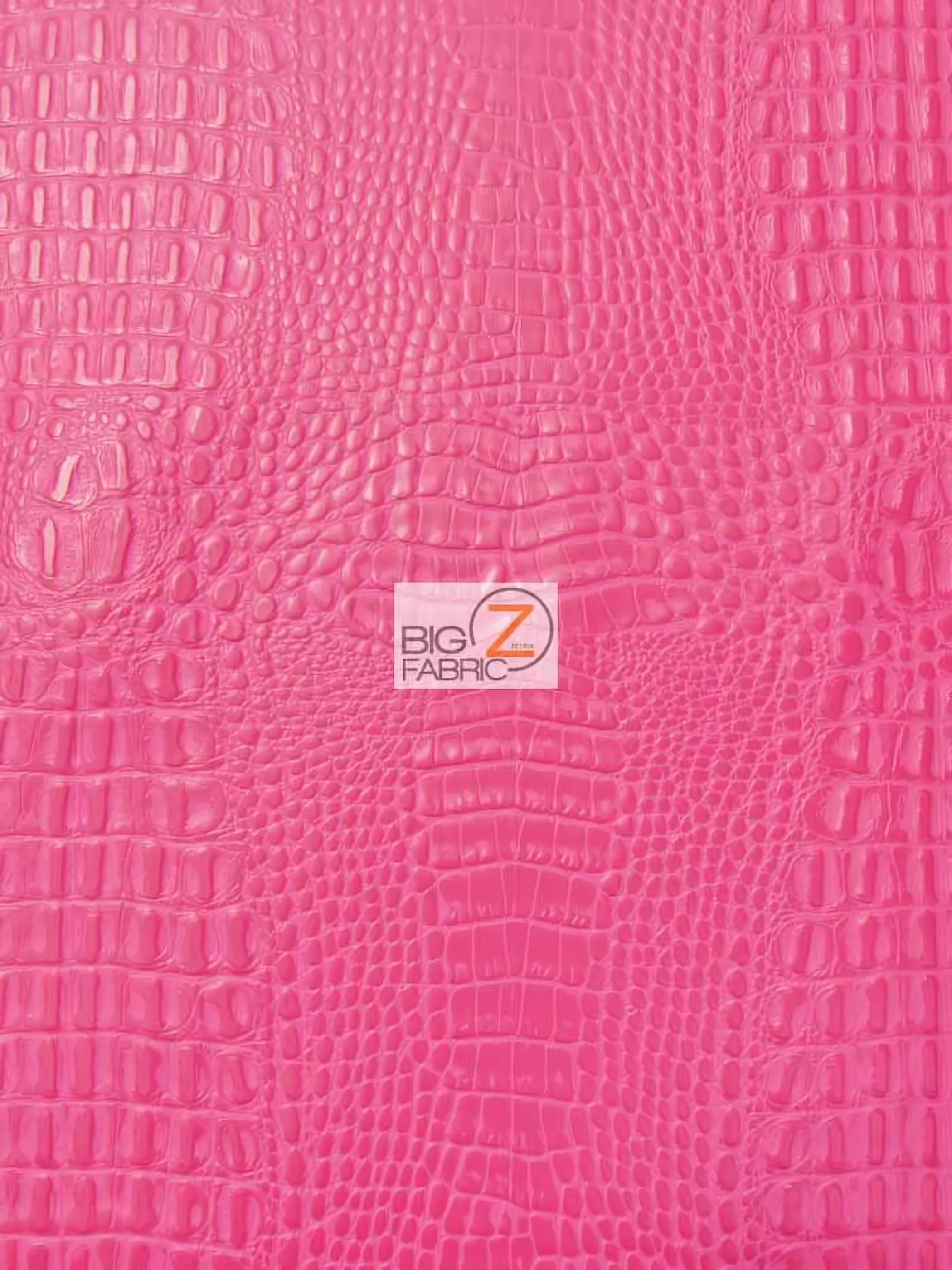 Crocodile Marine Vinyl Fabric - Auto/Boat - Upholstery Fabric / Kiss Fuchsia / By The Roll - 30 Yards