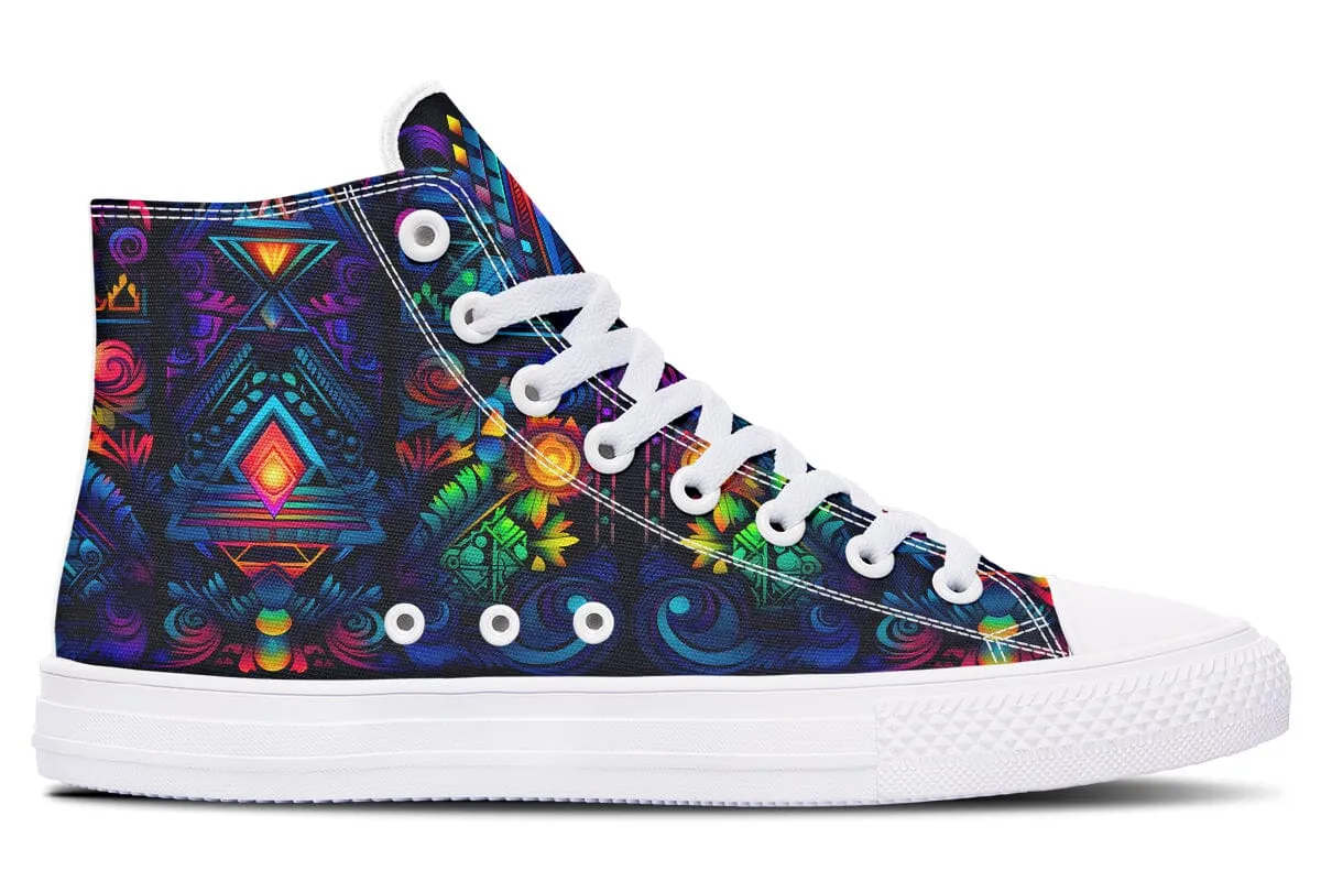 Cyber Lights High Top Shoes