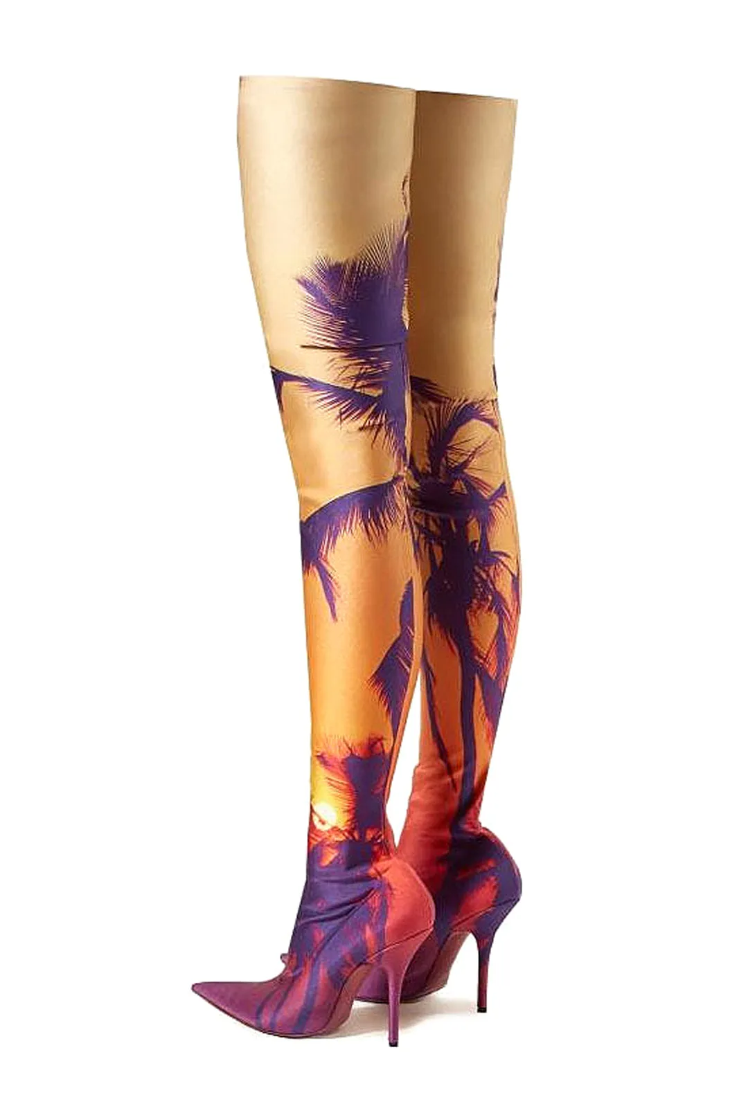 DALILA - SCENIC PRINT STOCKING BOOTS