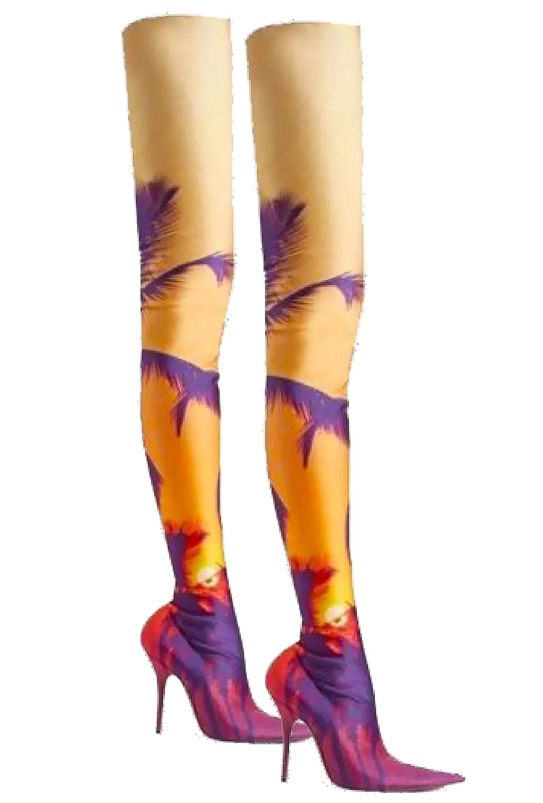 DALILA - SCENIC PRINT STOCKING BOOTS