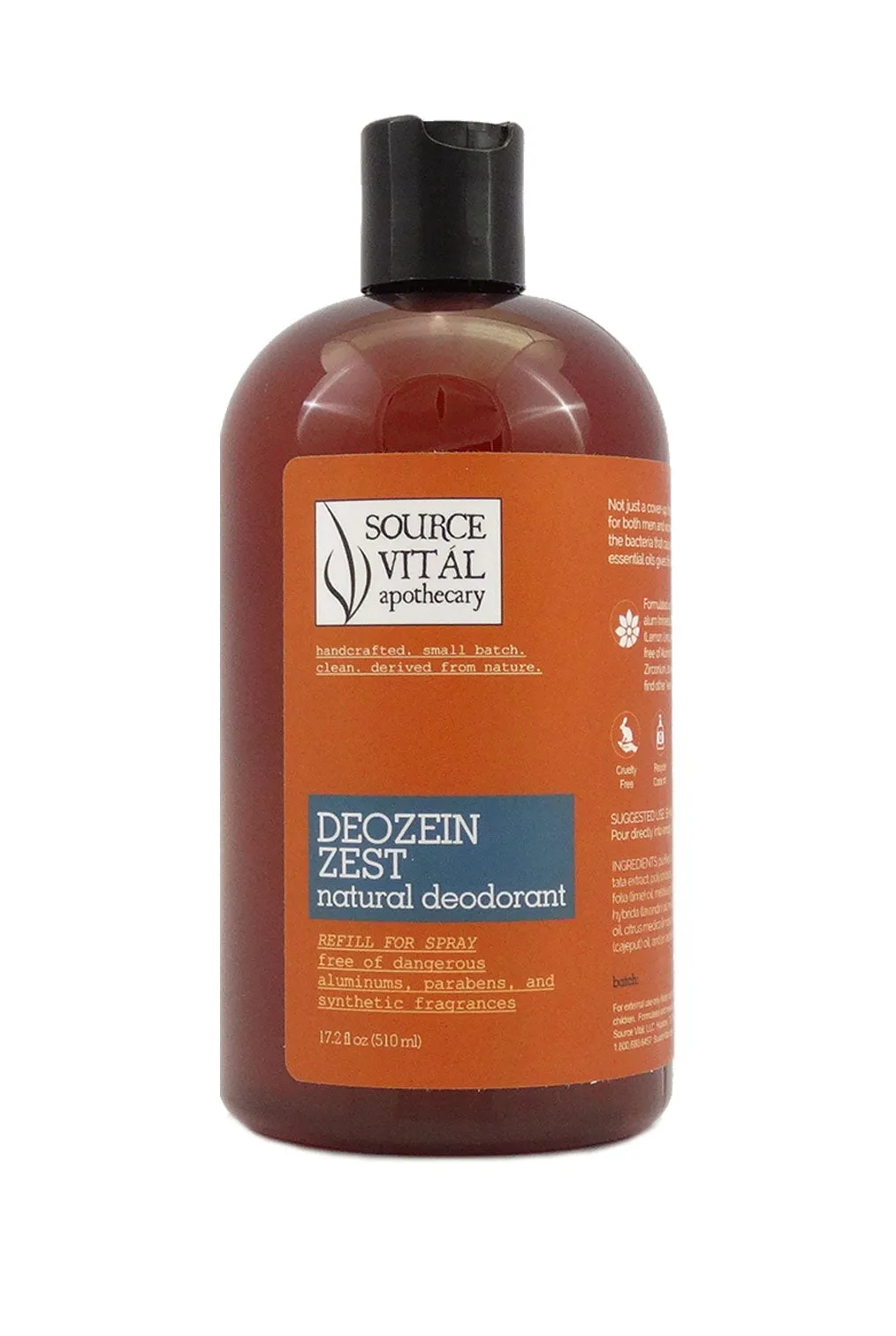 Deozein® Zest Natural Deodorant