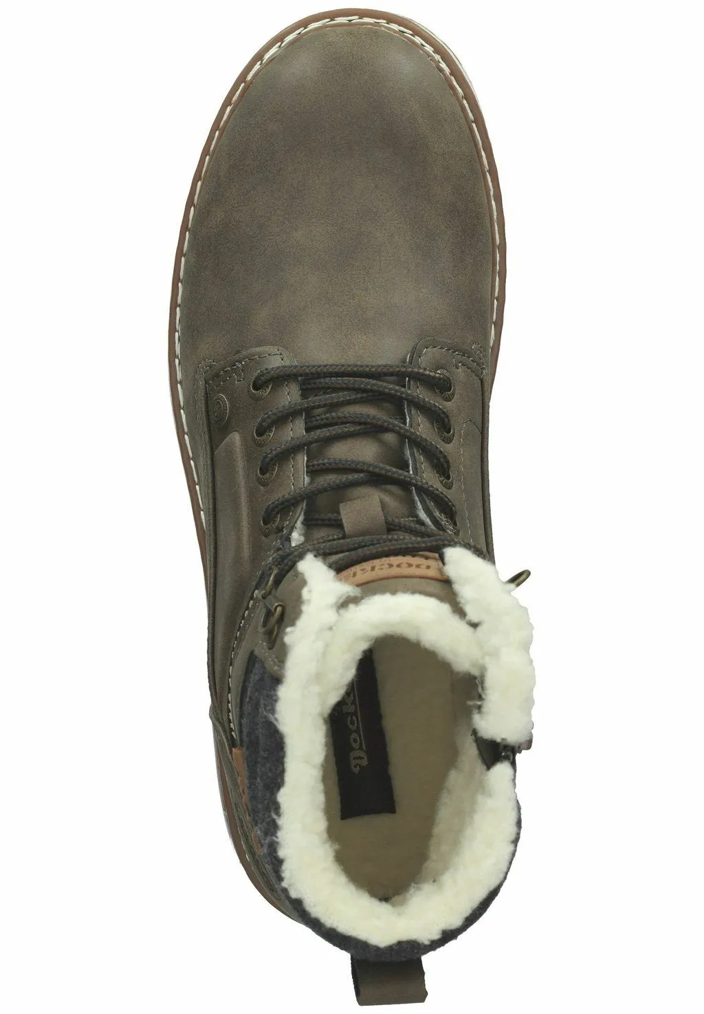 Dockers by Gerli lace-up boots, khaki