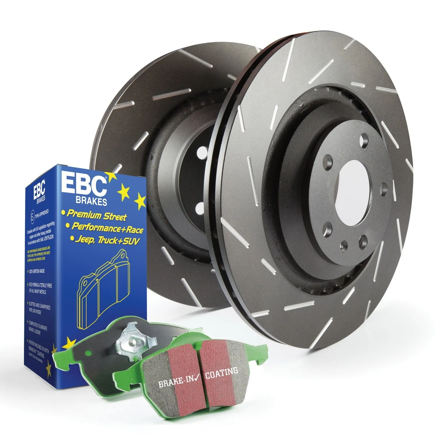 EBC Brakes S2KF1041 S2 Kits Greenstuff 2000 and USR Rotors