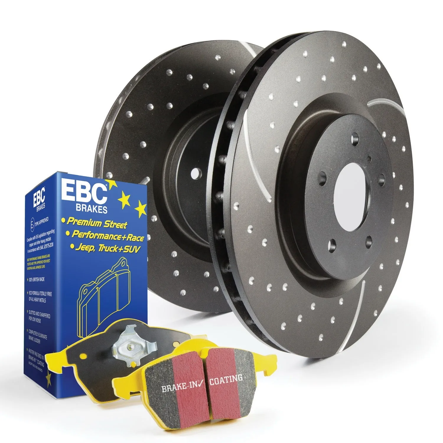 EBC Brakes S5KF1406 S5 Kits Yellowstuff And GD Rotors