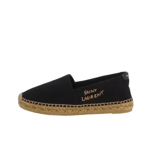 Embroidered Espadrilles Canvas Loafer