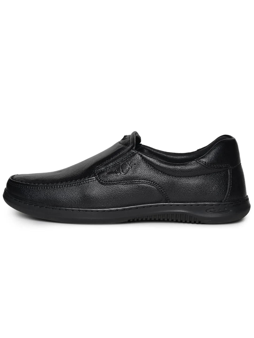 Errol Genuine Leather Casual Shoes for Mens (Black, 40)