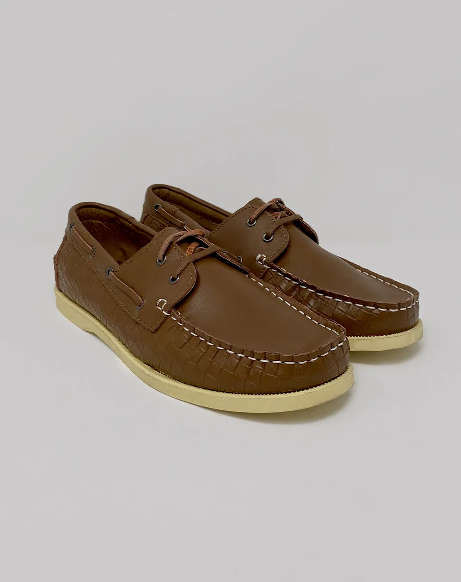 ERRU MEN’S BOAT SHOES | BROWN