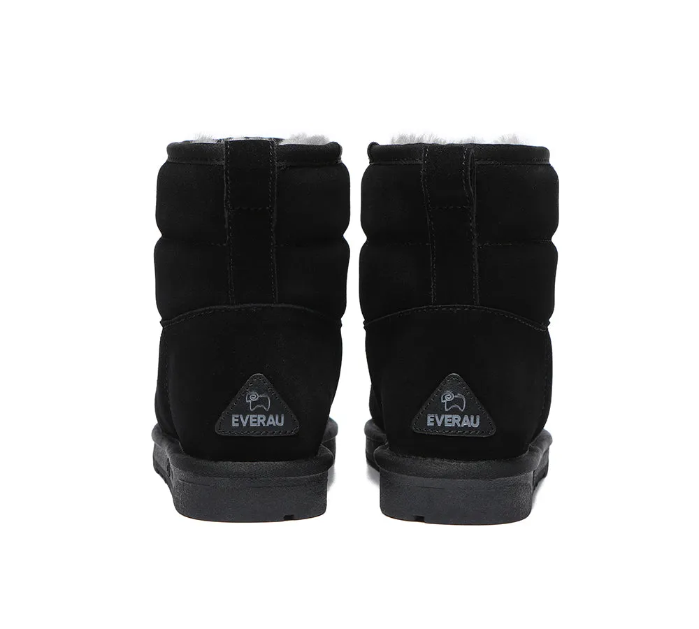 EVERAU® UGG Boots Sheepskin Wool Mini Puffer