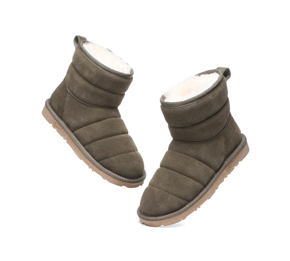 EVERAU® UGG Boots Sheepskin Wool Mini Puffer