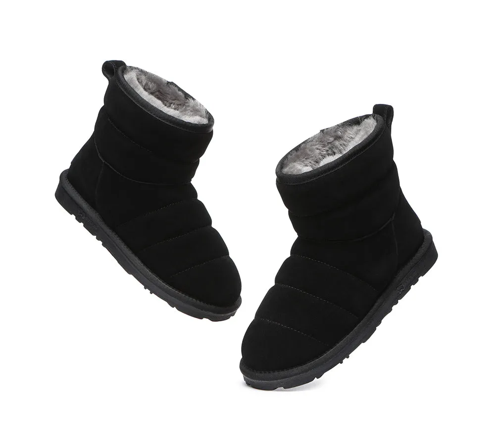 EVERAU® UGG Boots Sheepskin Wool Mini Puffer