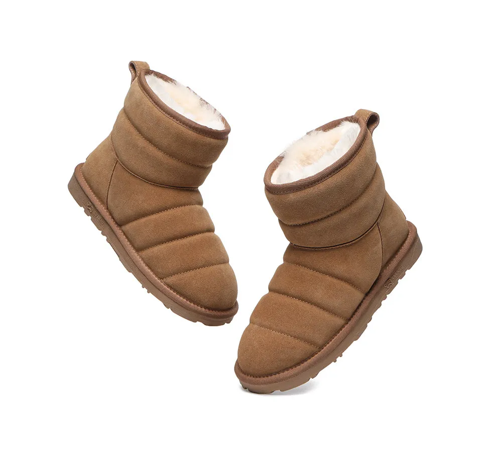 EVERAU® UGG Boots Sheepskin Wool Mini Puffer