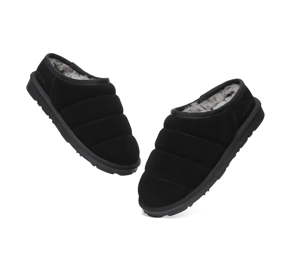 EVERAU® UGG Slippers Sheepskin Wool Ankle Ultra Puffer